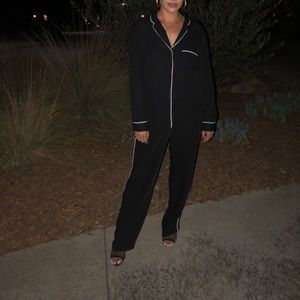 ZARA Black Trouser with White Stripe